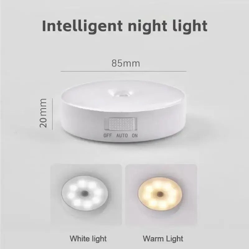 Lámpara LED Nocturna Con Sensor De Cuerpo Humano Inteligente | ENTREGA INMEDIATA.